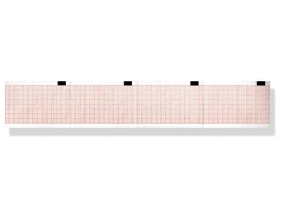 Hârtie termică ECG 50x70mm x200s pachet - grilă portocalie