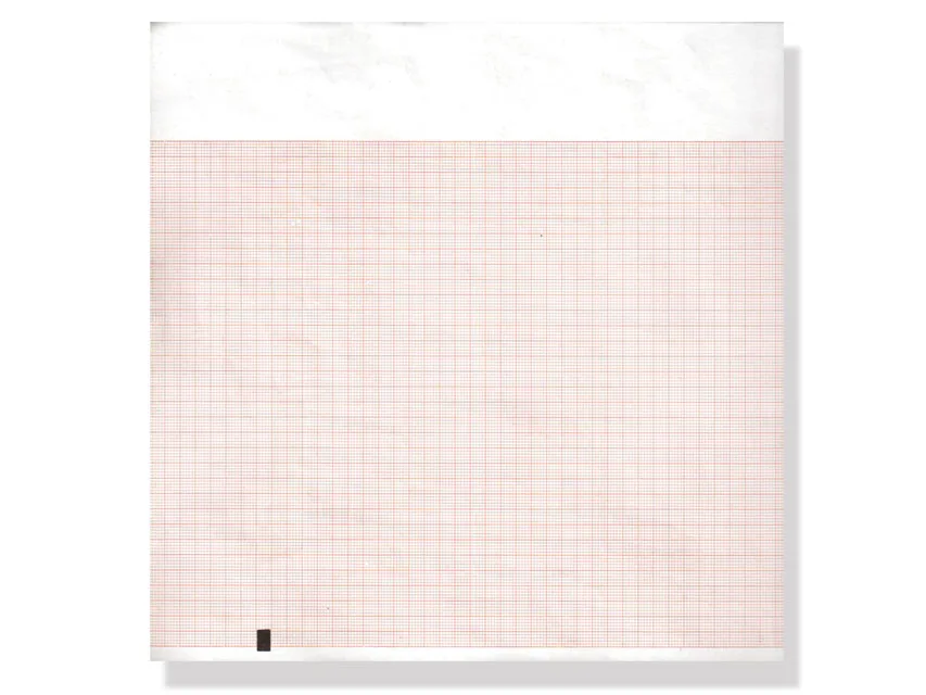 Hârtie termică ECG 210x300mm x250s pachet - grilă portocalie