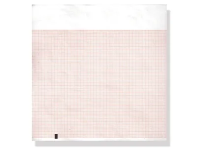 Hârtie termică ECG 210x300mm x250s pachet - grilă portocalie