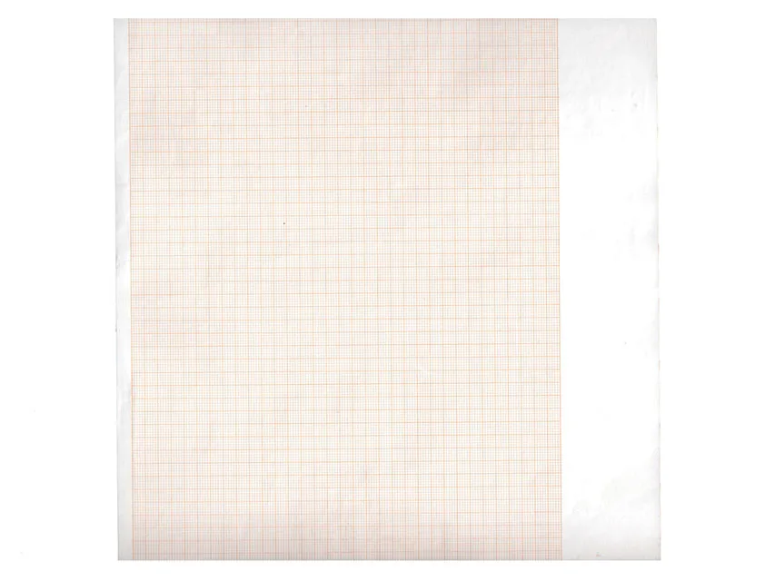 Hârtie termică ECG 210x20 mm x m role - grilă portocalie