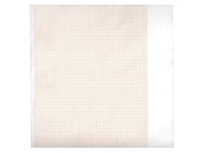 Hârtie termică ECG 210x20 mm x m role - grilă portocalie