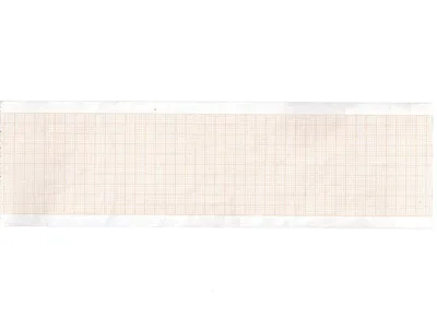 Hârtie termică ECG 63x30 mm x m role - grilă portocalie