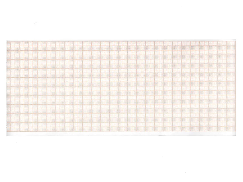 Hârtie termică ECG 107x25 mm x m rolă - grilă portocalie