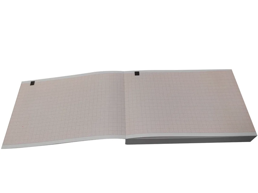 Hârtie termică ECG 100x150mm x200s pachet - grilă portocalie