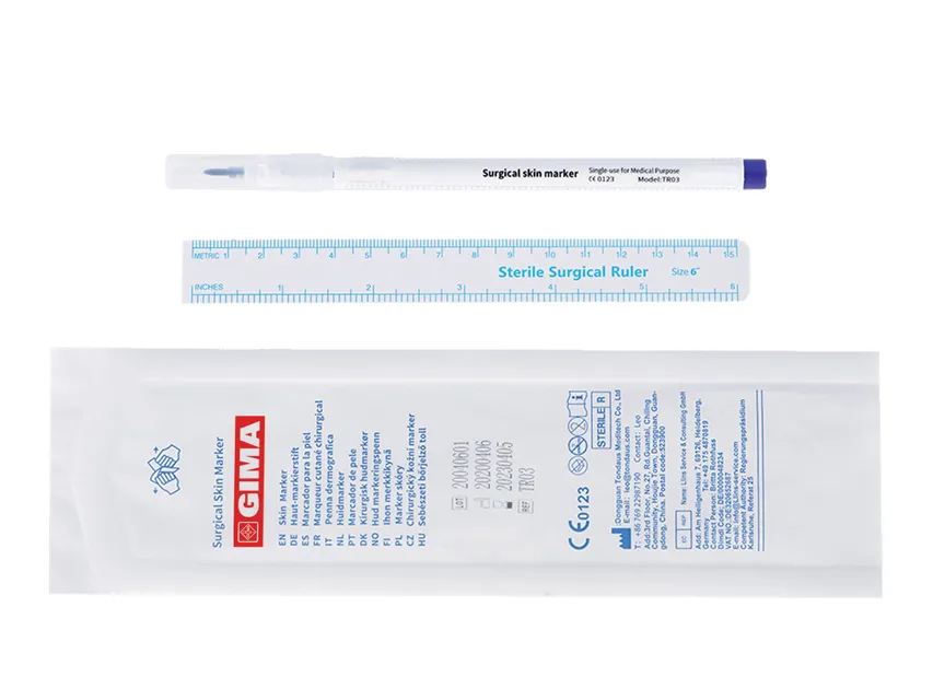 Marker chirurgical pentru piele - vârf simplu 1.0 mm - steril
