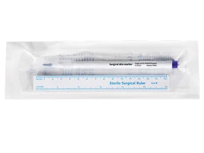 Marker chirurgical pentru piele - vârf simplu 1.0 mm - steril
