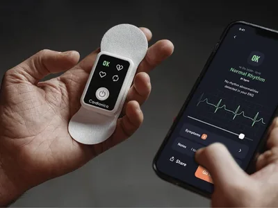 Cardionica 1 canal ECG cu AFib și Bluetooth