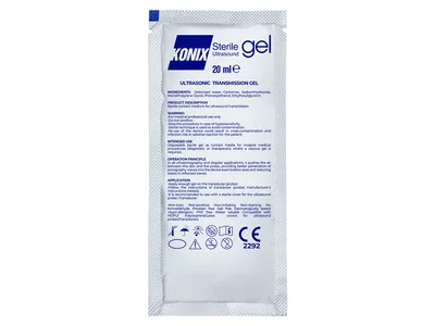 Gel ultrasunete steril - plic 20 ml - transparent
