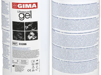 Gel pentru ecografie - sticla 1 l - albastru
