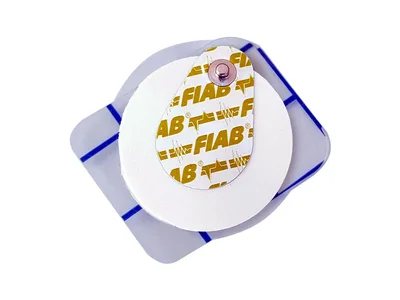 Electrozi din spumă descarțați cu conectare snap descentralizată 42 mm - rotonzi - pediatrici