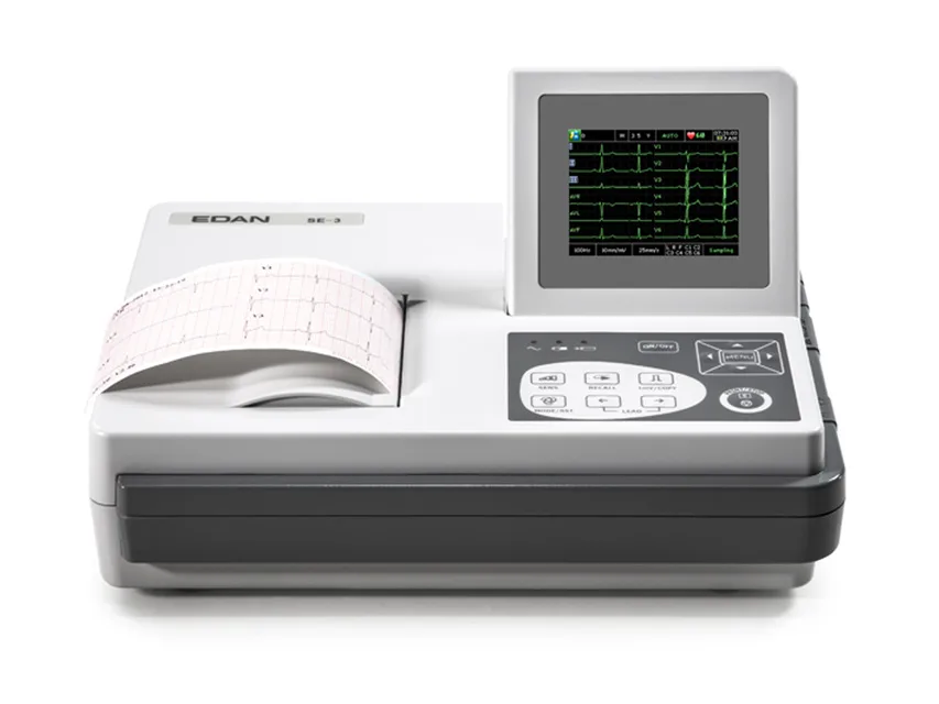 Edan SE-3 colour ECG - 3 canale cu monitor și interpretare
