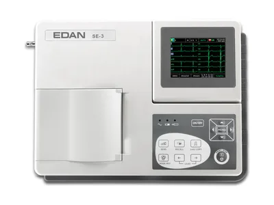 Edan SE-3 colour ECG - 3 canale cu monitor și interpretare