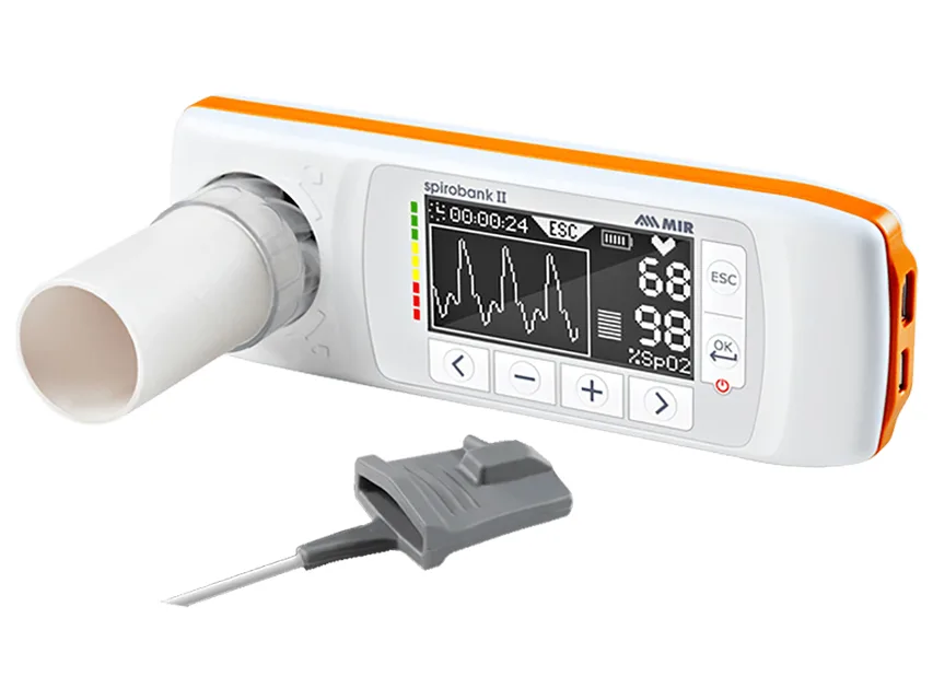 Spirometer SPIROBANK II SMART+ cu modul SpO2 și software