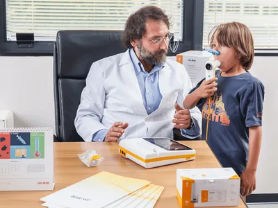 Spirometru Spirolab Colour cu ecran tactil 7", imprimantă și software