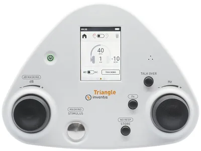 Triangle Plus audiometru screening - cu aer + os și mascaj cu licență