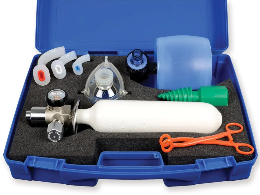 Trusa de prim ajutor SPEED-1 cu cilindru UNI - resuscitator autoclavabil