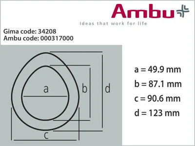 Mască facială AMBU N.5 - adult albastră