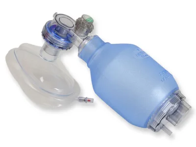 Resuscitator PVC pentru copii cu supapă pop-off - pentru o singură utilizare