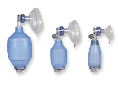 Resuscitator PVC pentru copii cu supapă pop-off - pentru o singură utilizare