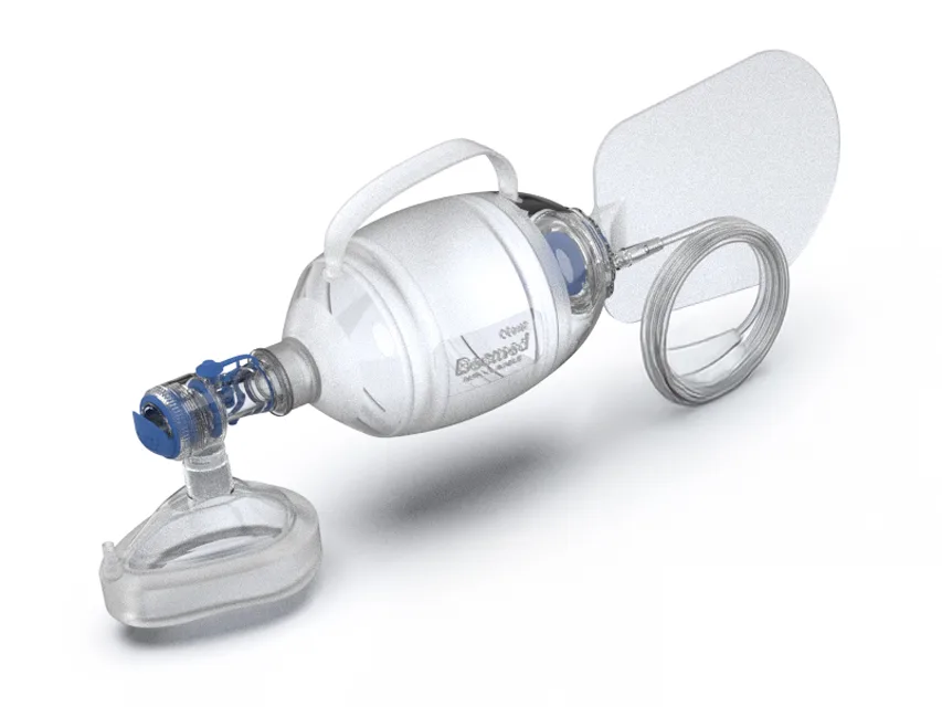 Kit resuscitator din silicon cu mască N 5 - adult
