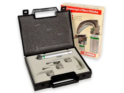 Set laringoscop fibro-optic pediatric Maxlite 3 lame Miller 00-0-1 - 2,5 V - 8.000 lux