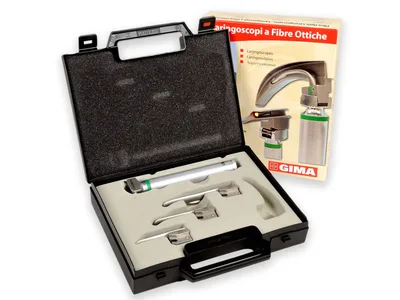 Set laringoscop MAXLITE F.O. LED pediatric 3 lame Miller 00-0-1 - 2.5 V - 20.000 lux