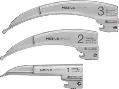 Set laringoscop HEINE classic+ led - 3 lame - F-119.18.860