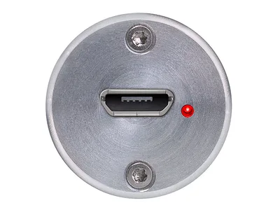Mâner laringoscop cu fibră optică verde cu USB