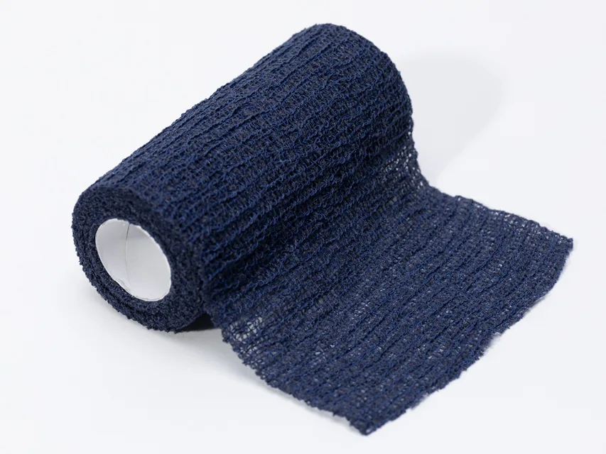 Bandaj coeziv colorat 4 m x 8 cm - albastru
