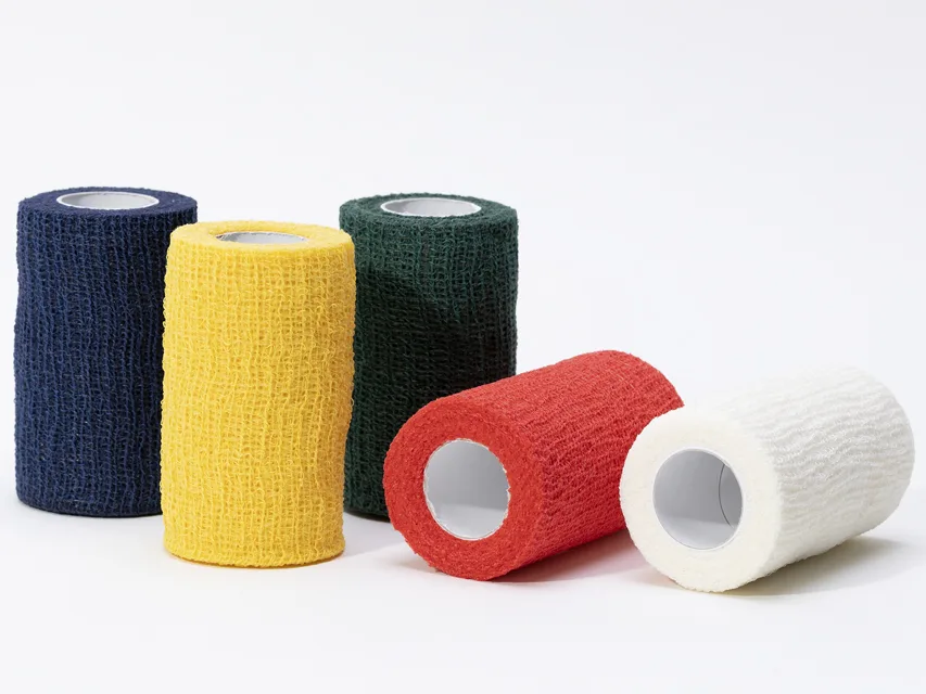 Bandă coezivă colorată 4 m x 8 cm - culori mixte