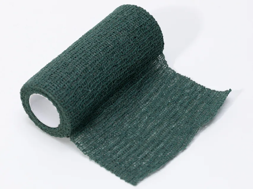 Bandaj coeziv colorat 4 m x 10 cm - verde