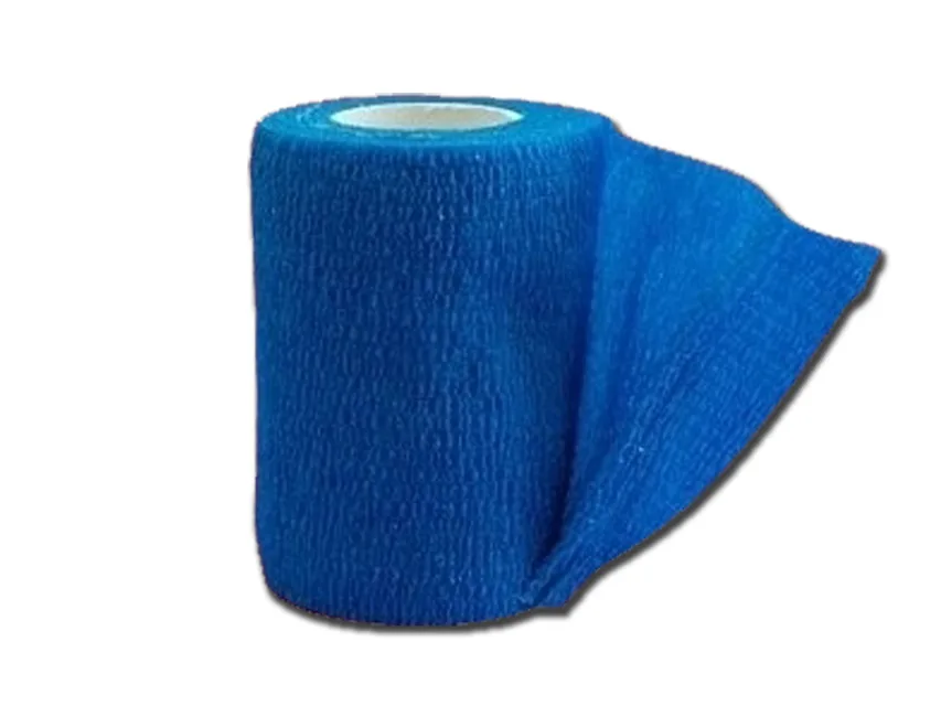 Bandaj elastic nonțesut adeziv 4.5 m x 10 cm - albastru