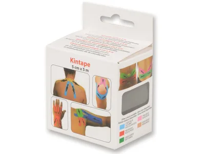 Bandă kinesiologie 5 m x 5 cm - negru
