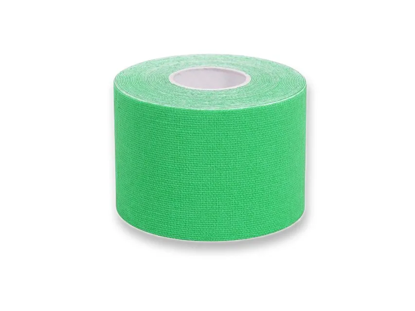 Bandă kinesiologie 5 m x 5 cm - verde