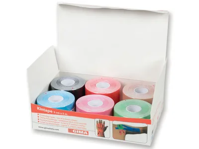 Benzi kinesiologice 5 m x 5 cm - culori mixte