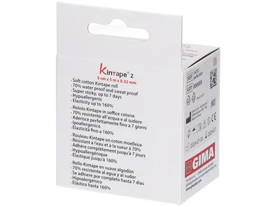Banda kinesiologică Pro 5 m x 5 cm - culoare piele