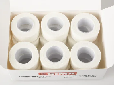 Bandă din mătase pentru chirurgie roll 10m x 2.5cm