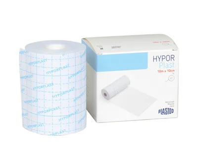 Bandă adezivă extensibilă HYPOR-PLAST 10 m x 10 cm