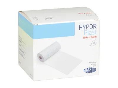 Bandă adezivă extensibilă HYPOR-PLAST 10 m x 10 cm