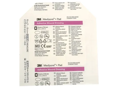 Medipore 3M + pad 5x7 cm