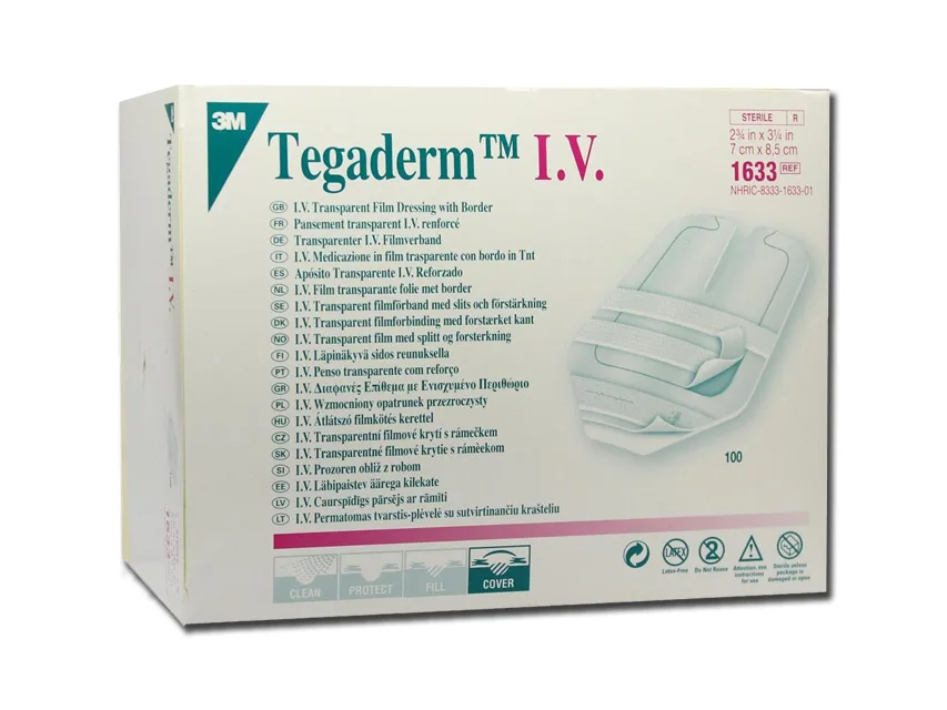 Benzile de fixare TEGADERM 3M I.V. 7x8.5 cm