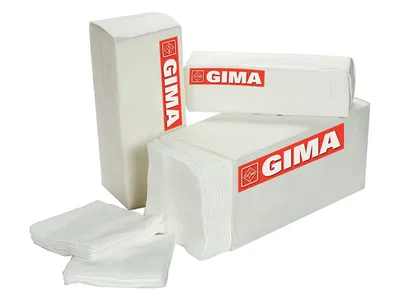 Tampoane din țesătură de bumbac - 7.5x7.5 cm - 12 straturi - 10 pachete de 100