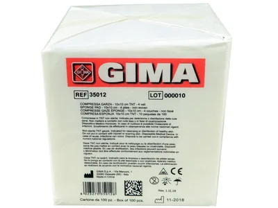 Tampoane din țesut non-woven - 10x10 cm - 4 straturi - 10 pachete de 100