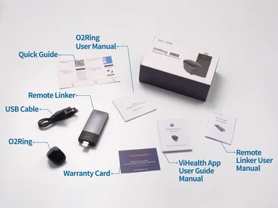 O2ring pulsoximetru continuu wireless pentru monitorizare la distanță - adult