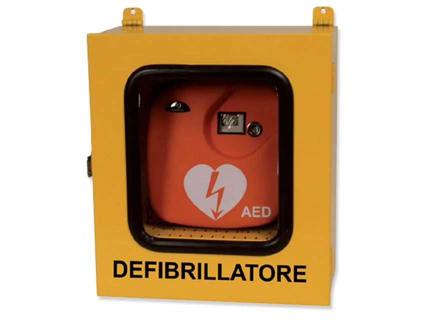 Cabinet cu termoregulare și alarmă pentru defibrilatoare - utilizare în exterior