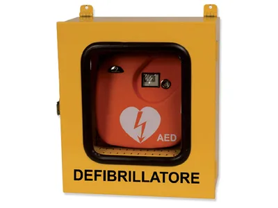 Dulap cu termo si alarma pentru defibrilatore - uz exterior