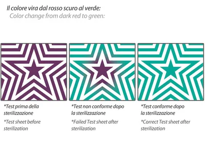 UPSTAR Bowie & Dick indicator gata de utilizare