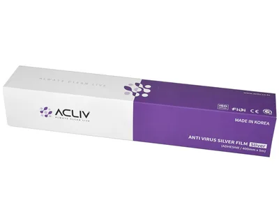 ANTIMICROBIAL ADHESIVE FILM 200 Mic - roll 5 m x 400 mm