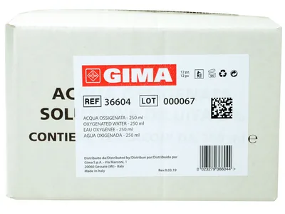 Apă oxigenată - 250 ml - etichetă GB, FR, IT, ES