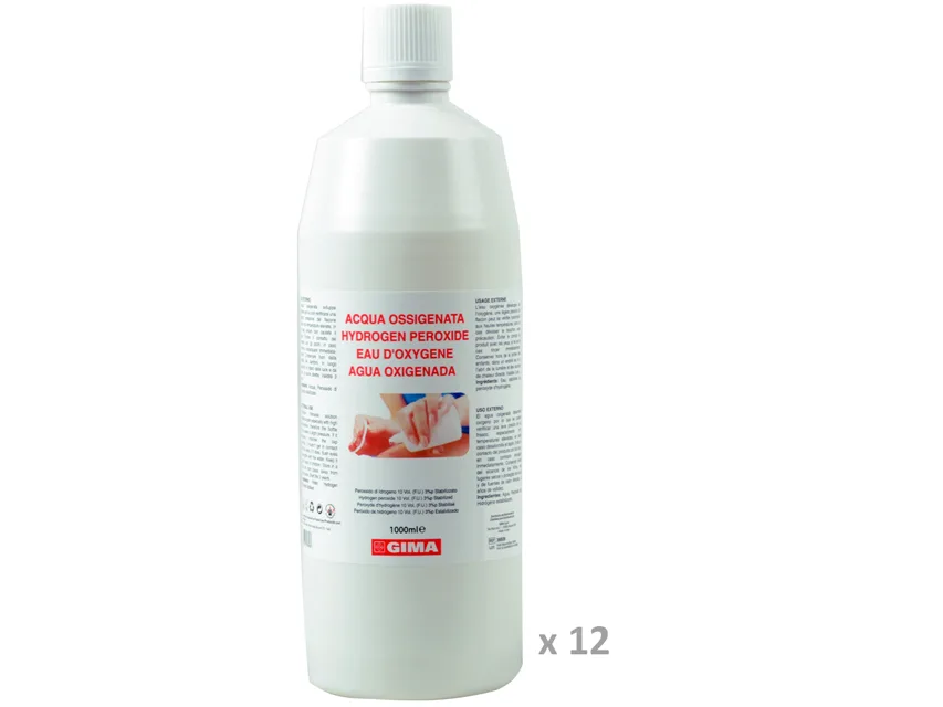 Apă oxigenată - 1 l - etichetă GB,FR,IT,ES